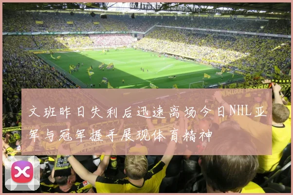 文班昨日失利后迅速离场今日NHL亚军与冠军握手展现体育精神